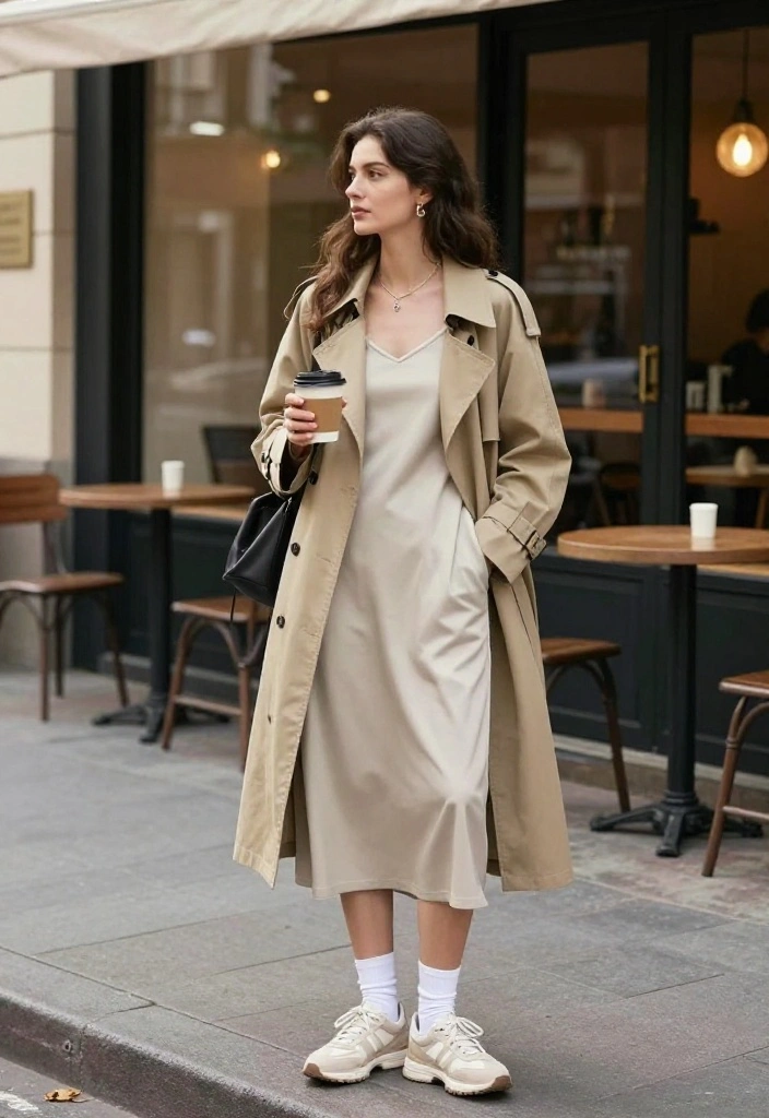 14 White Socks Outfit Ideas for Women That Look Styled Not Accidental - 9. Casual Slip Dress & Socks Combo 1