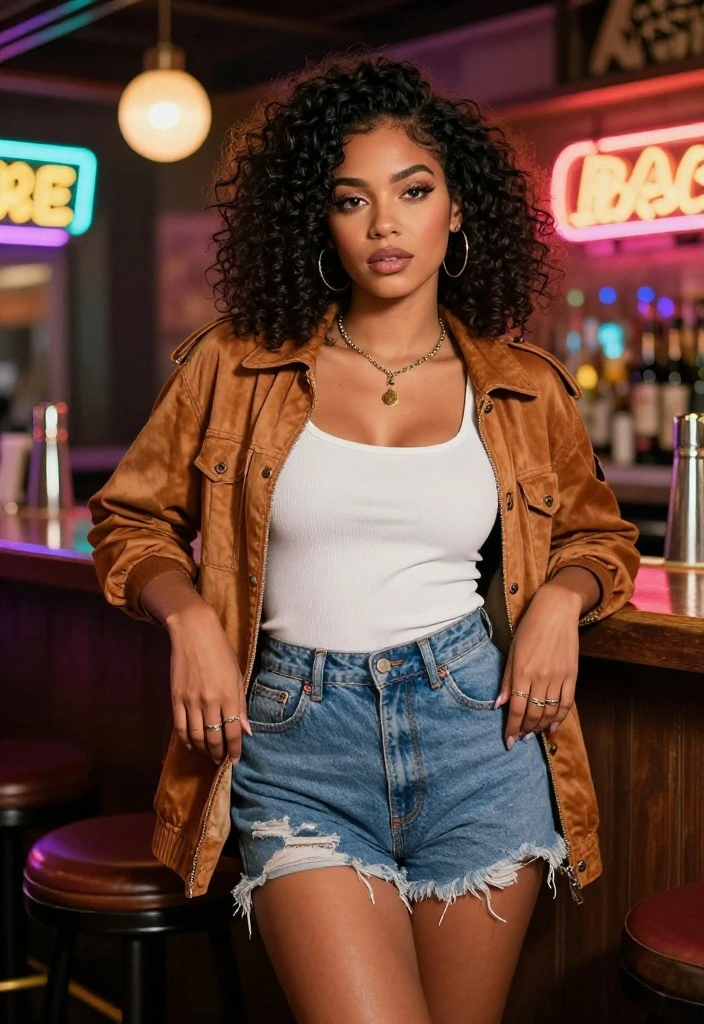 15 Baddie Bar Outfit Ideas That Turn Heads All Night - 15. Vintage-Inspired Outfit 1