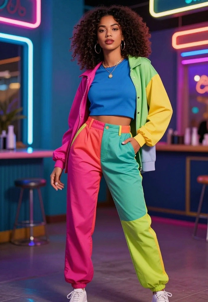 15 Baddie Bar Outfit Ideas That Turn Heads All Night - 4. Bold Color Block Outfit 1