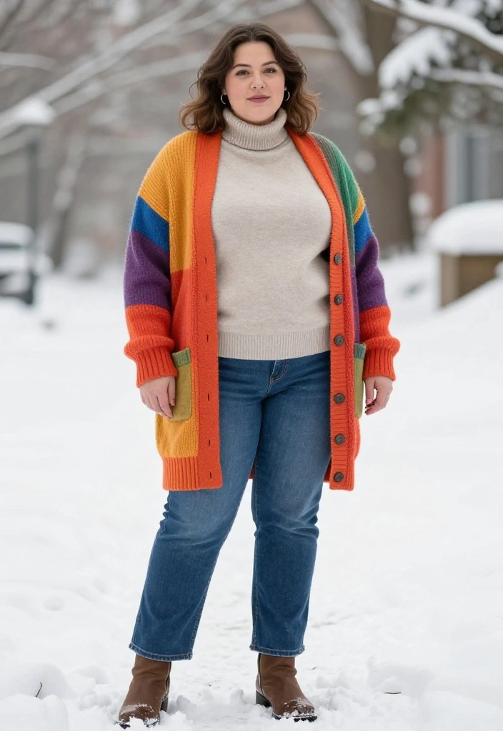 15 Birthday Outfit Winter Ideas for Women That Photograph Flat in Layers - 5. Color Block Layering 1