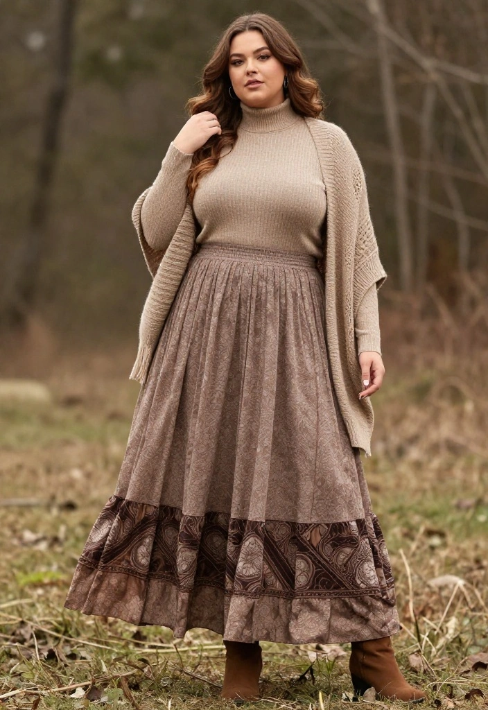 15 Birthday Outfit Winter Ideas for Women That Photograph Flat in Layers - 8. Boho Winter Vibe 1