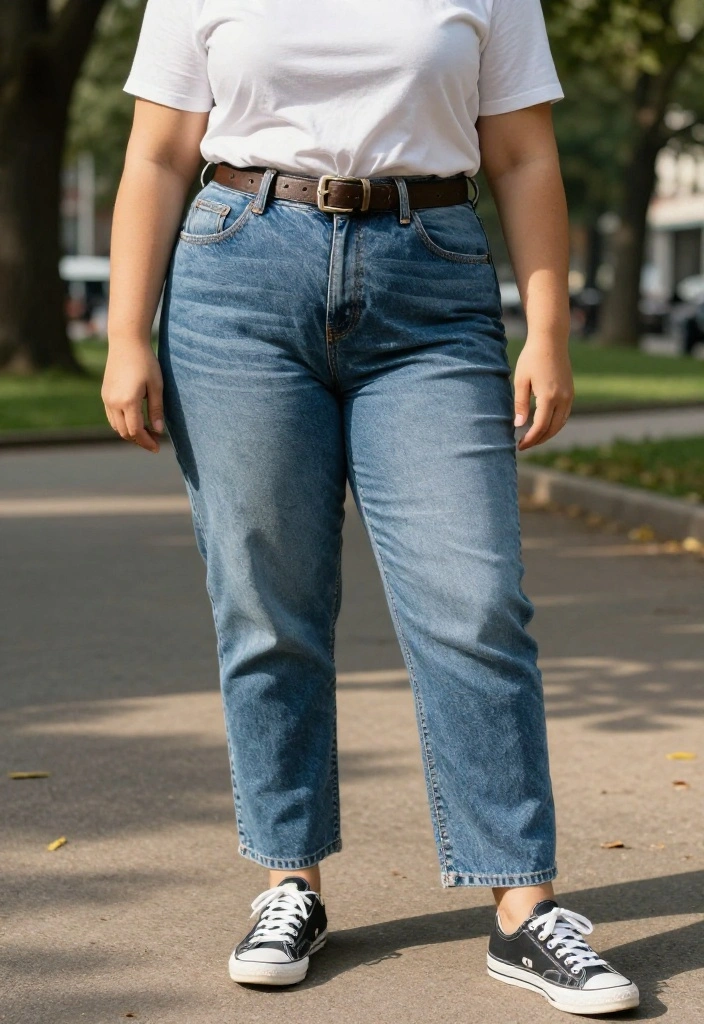 18 White T Shirt Outfit Ideas for Women That Go Beyond Basic - 1. Effortless Denim Duo 1