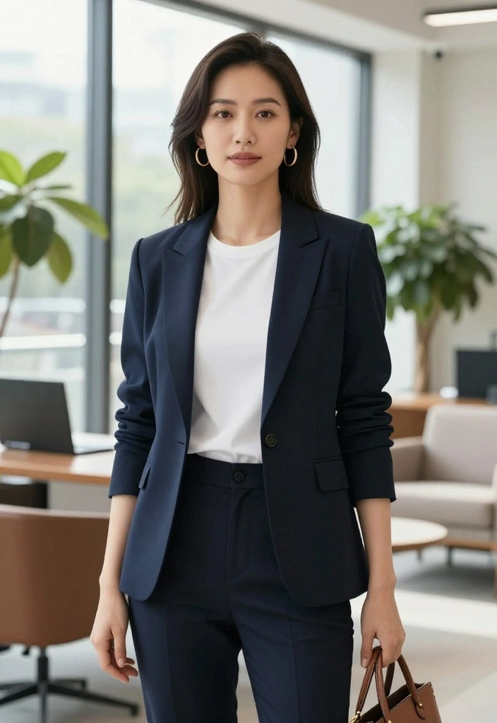 18 White T Shirt Outfit Ideas for Women That Go Beyond Basic - 2. Chic Layering with a Blazer 1