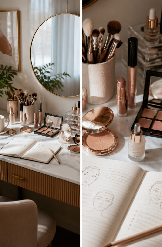 My Makeup Look: 6 Face-Shape Guides for Your Best Style 2 Photo illustrating a makeup look guide about face shape.