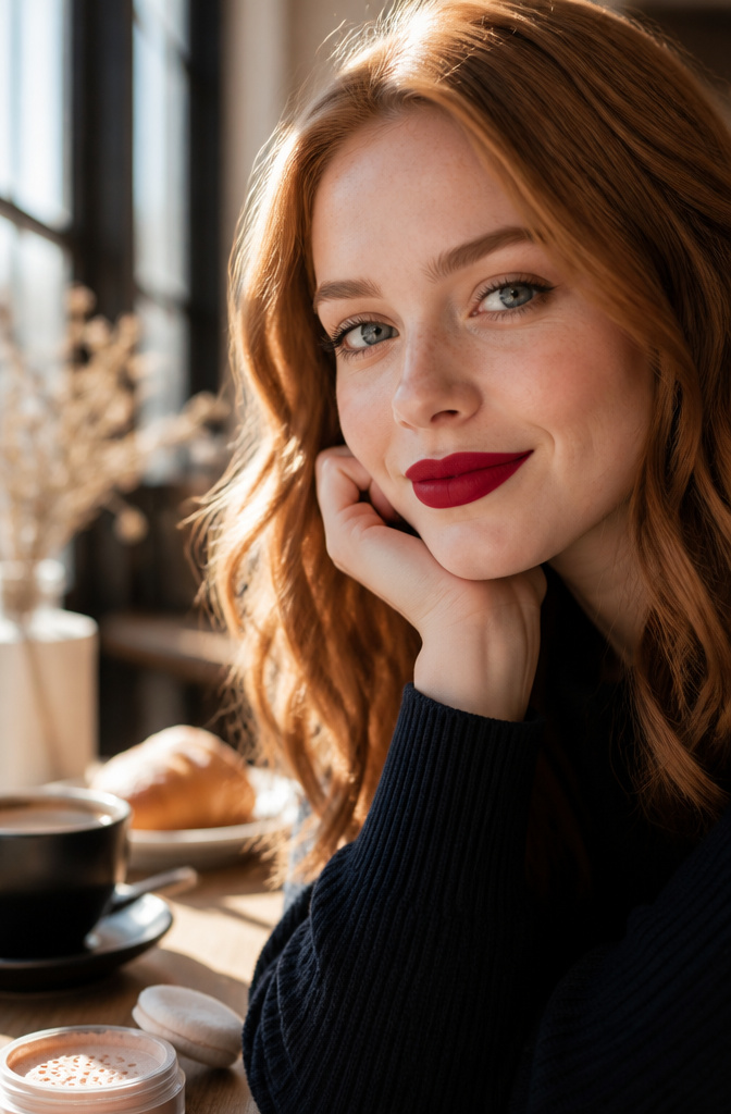Classic Makeup Ideas: Timeless Looks for 2026 3 Close-up of a model's lips with red lipstick applied.
