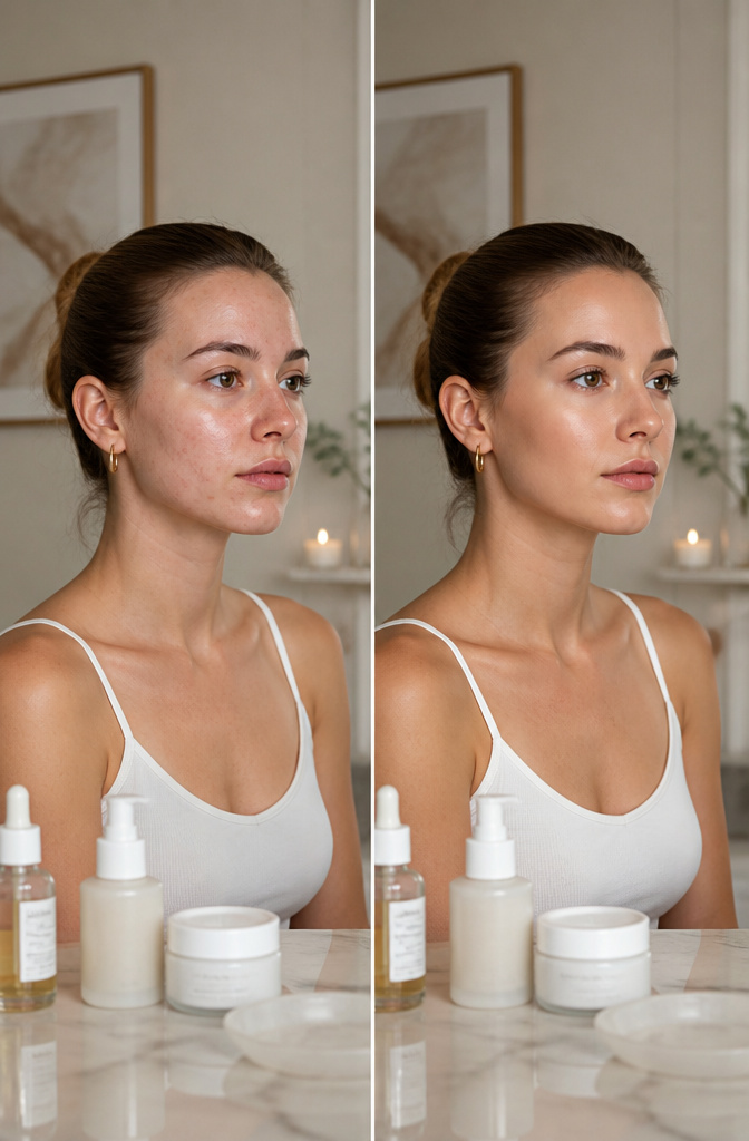 Classic Makeup Ideas: Timeless Looks for 2026 7 A model with luminous skin highlighted in a beauty studio.