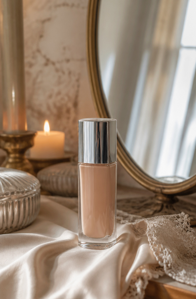 Dior Diorskin Nude Natural Glow Hydrating Makeup displayed on a polished surface.