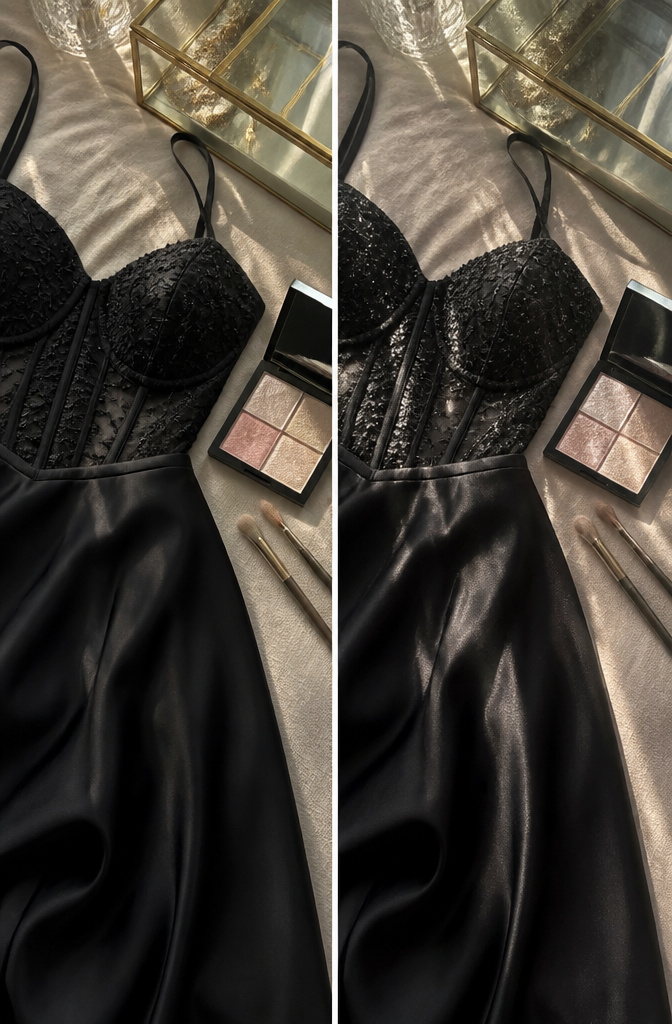 A photograph showing various highlighter shades for makeup.